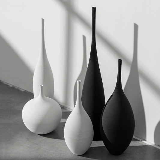 Minimalist Zen Ceramic Vases Collection