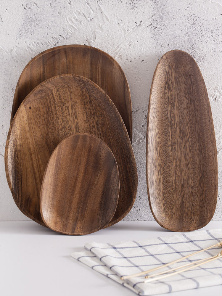 Nordic Naturals Wood Plate Set