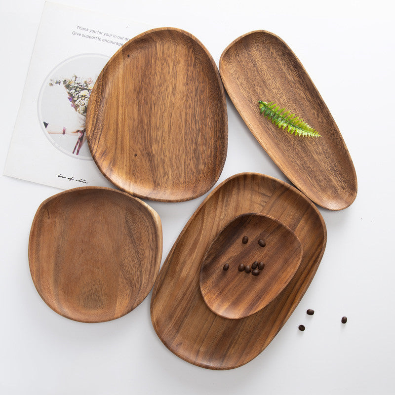 Nordic Naturals Wood Plate Set