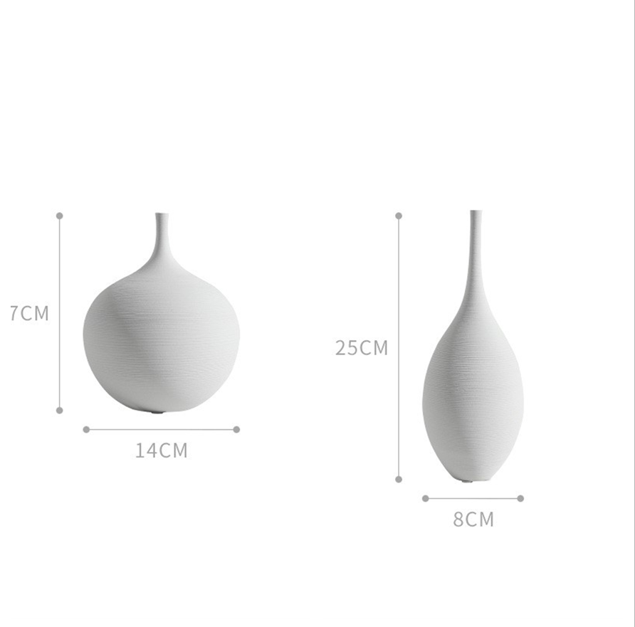 Minimalist Zen Ceramic Vases Collection