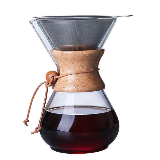 Elegant Hand-Blown Glass Drip Coffee Maker