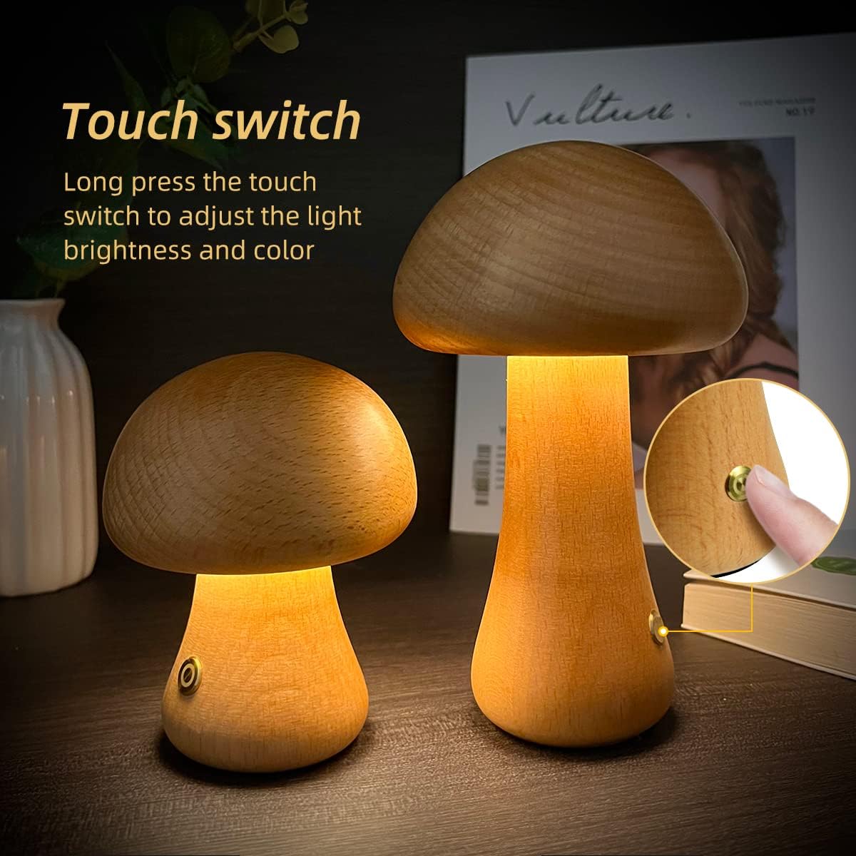 Whimsical Mushroom LED Night Light