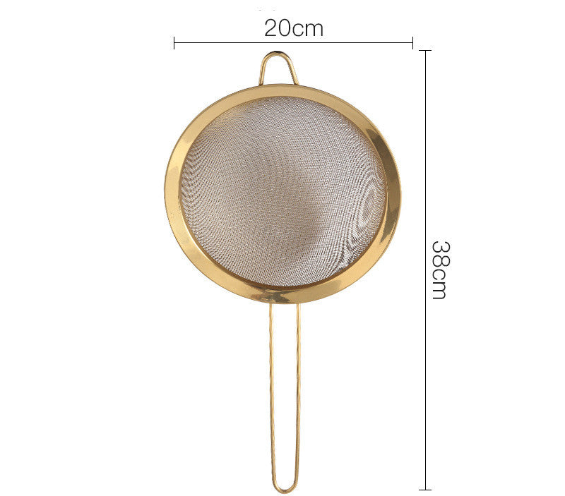 Golden Stainless Steel Mesh Strainer