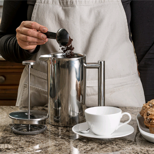 Luxury Double Stainless Steel French Press Coffee Maker